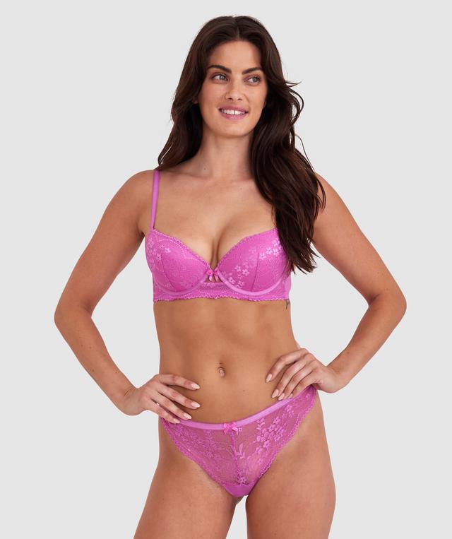 Hattie Push Up Bra - Purple