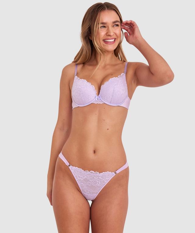 Bethany Essentials Contour Plunge Bra - Purple