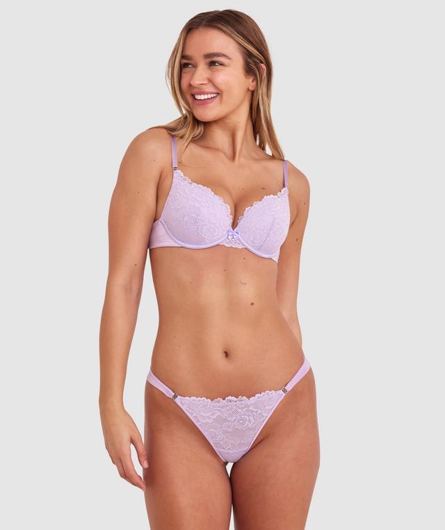 Bethany Essentials Contour Plunge Bra - Purple
