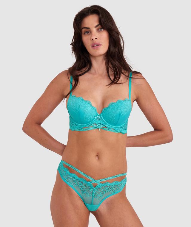 Arabella Push Up Bra - Teal