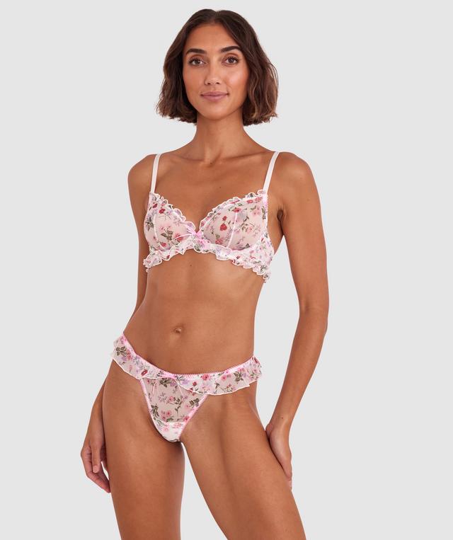 Mia Underwire Bra - Ivory Floral Print