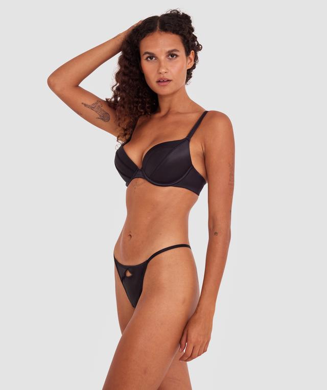 Dominique Push Up Bra - Black