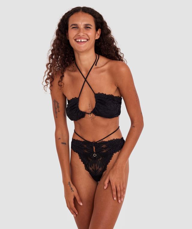 Solana Bandeau Bralette - Black