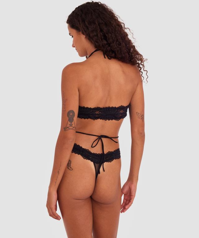 Solana Bandeau Bralette - Black