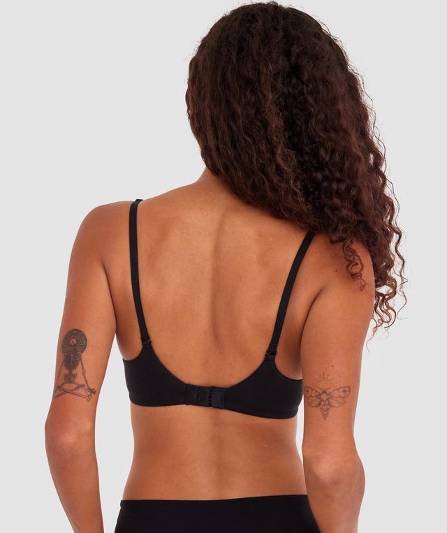Body Bliss Front Closure Contour Plunge Bra - Black