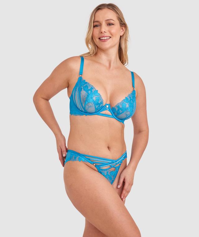 Vamp Disco Forever Brazilian Knicker - Blue