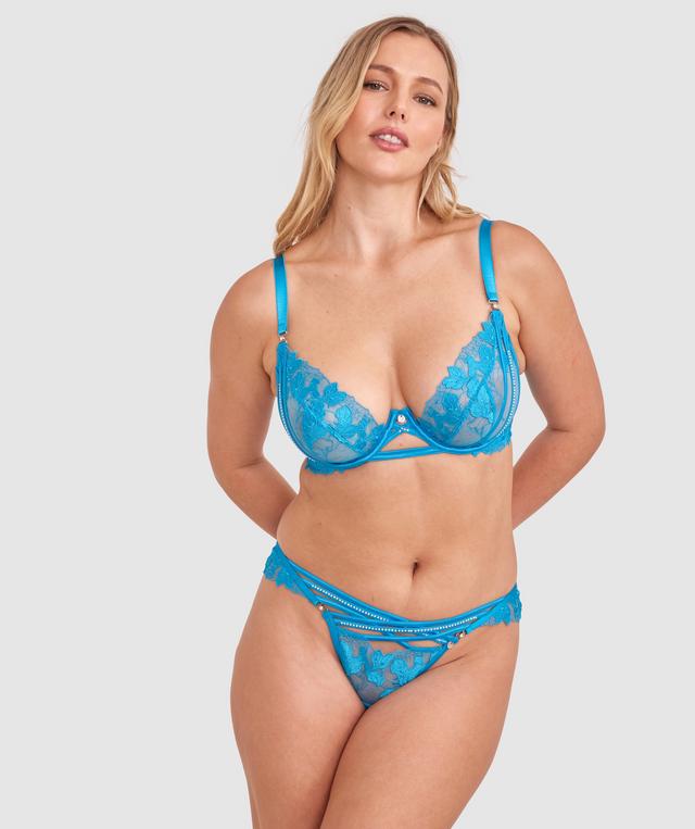 Vamp Disco Forever Brazilian Knicker - Blue