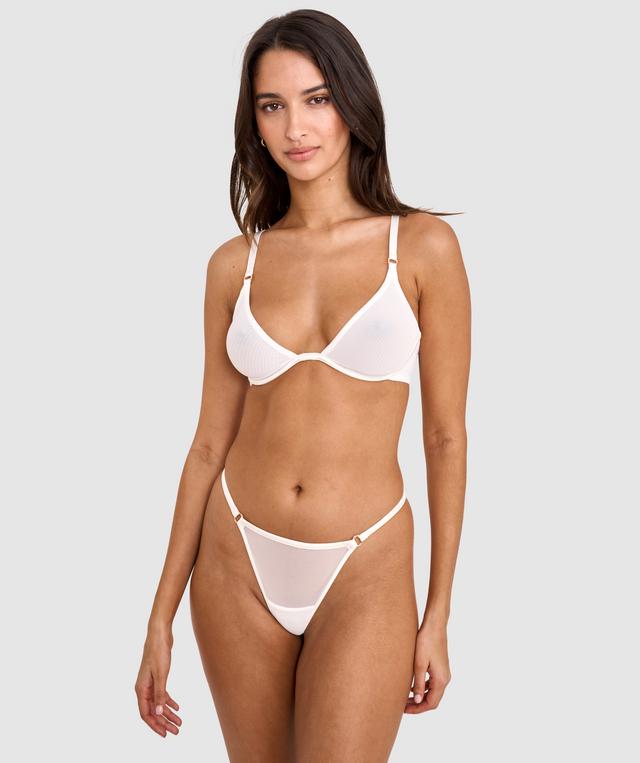 Sexy Basics Underwire Plunge Bra - Ivory