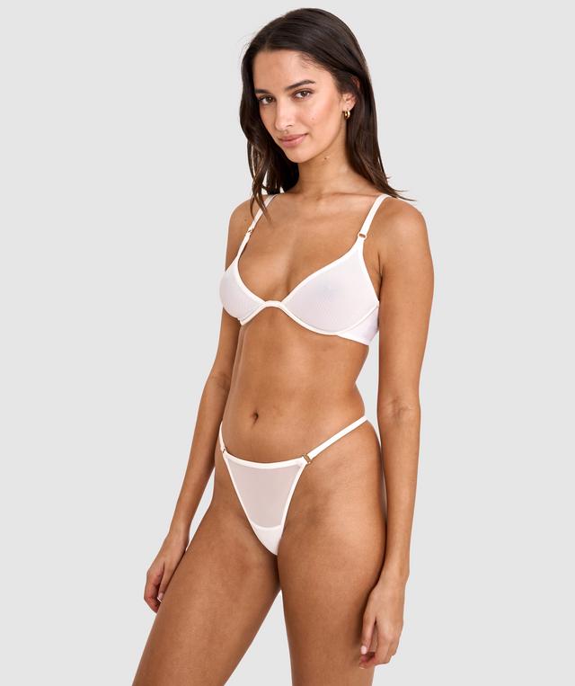 Sexy Basics Underwire Plunge Bra - Ivory