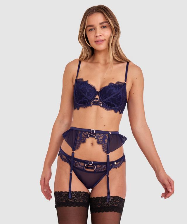 Vamp One Night Only Suspender - Navy