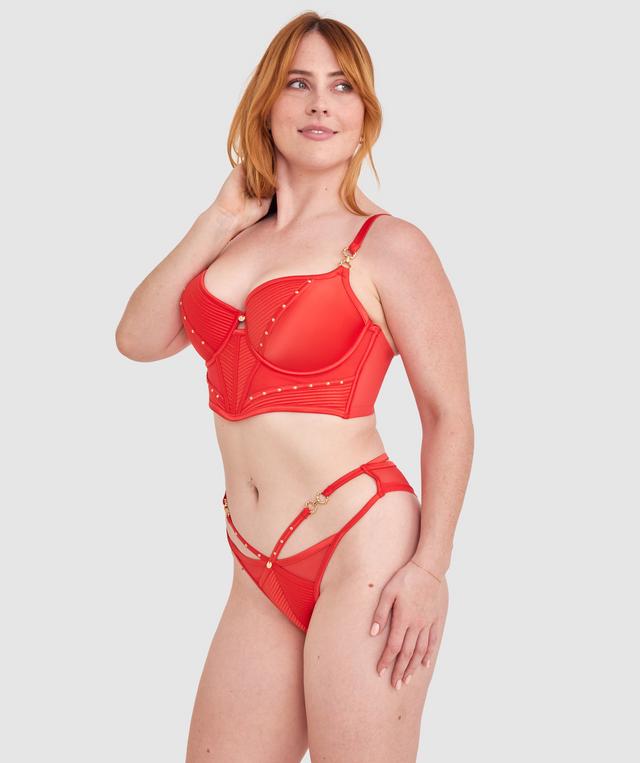 Vamp Ride Or Die Brazilian Knicker - Red
