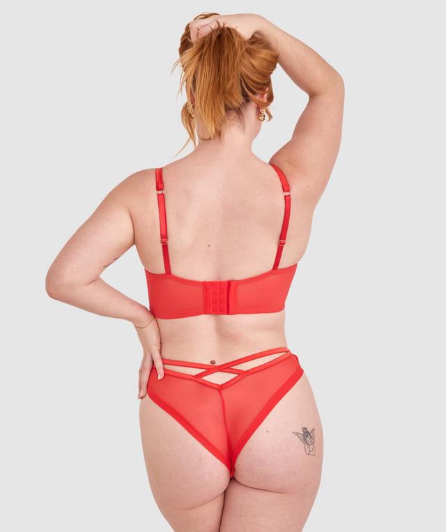 Vamp Ride Or Die Brazilian Knicker - Red