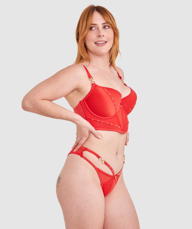 Vamp Ride Or Die Brazilian Knicker - Red