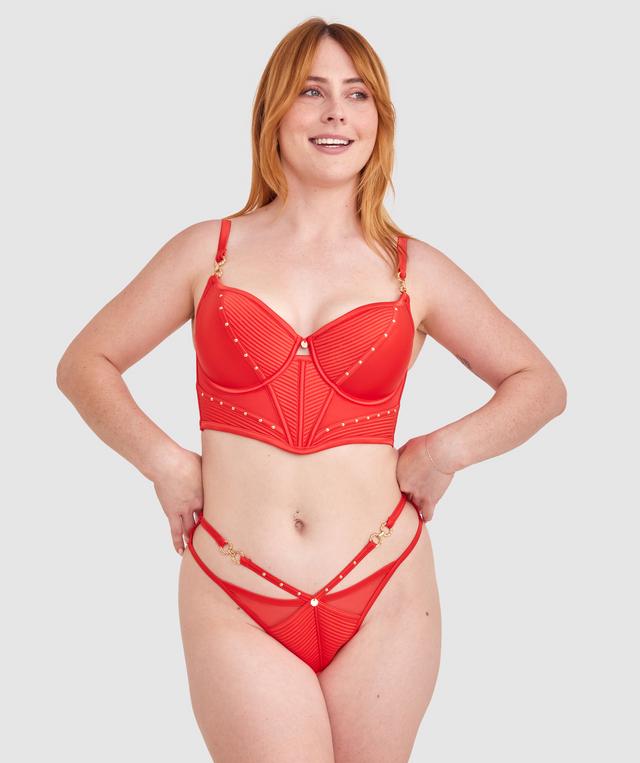 Vamp Ride Or Die Brazilian Knicker - Red