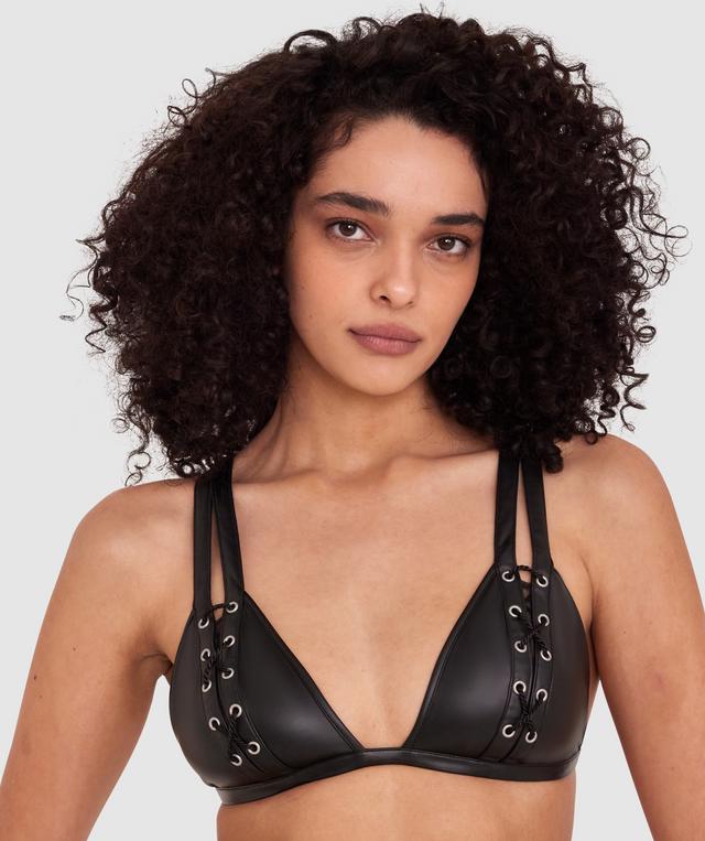 Night Games Baddie Bralette - Black