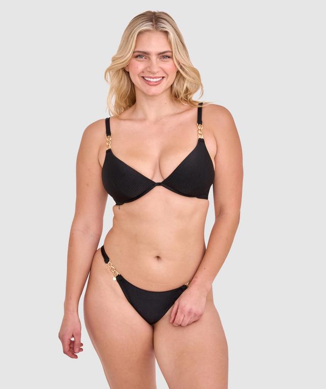 Vamp Swim Summer In Capri Underwire Bikini Top - Black