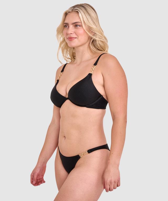 Vamp Swim Summer In Capri Underwire Bikini Top - Black