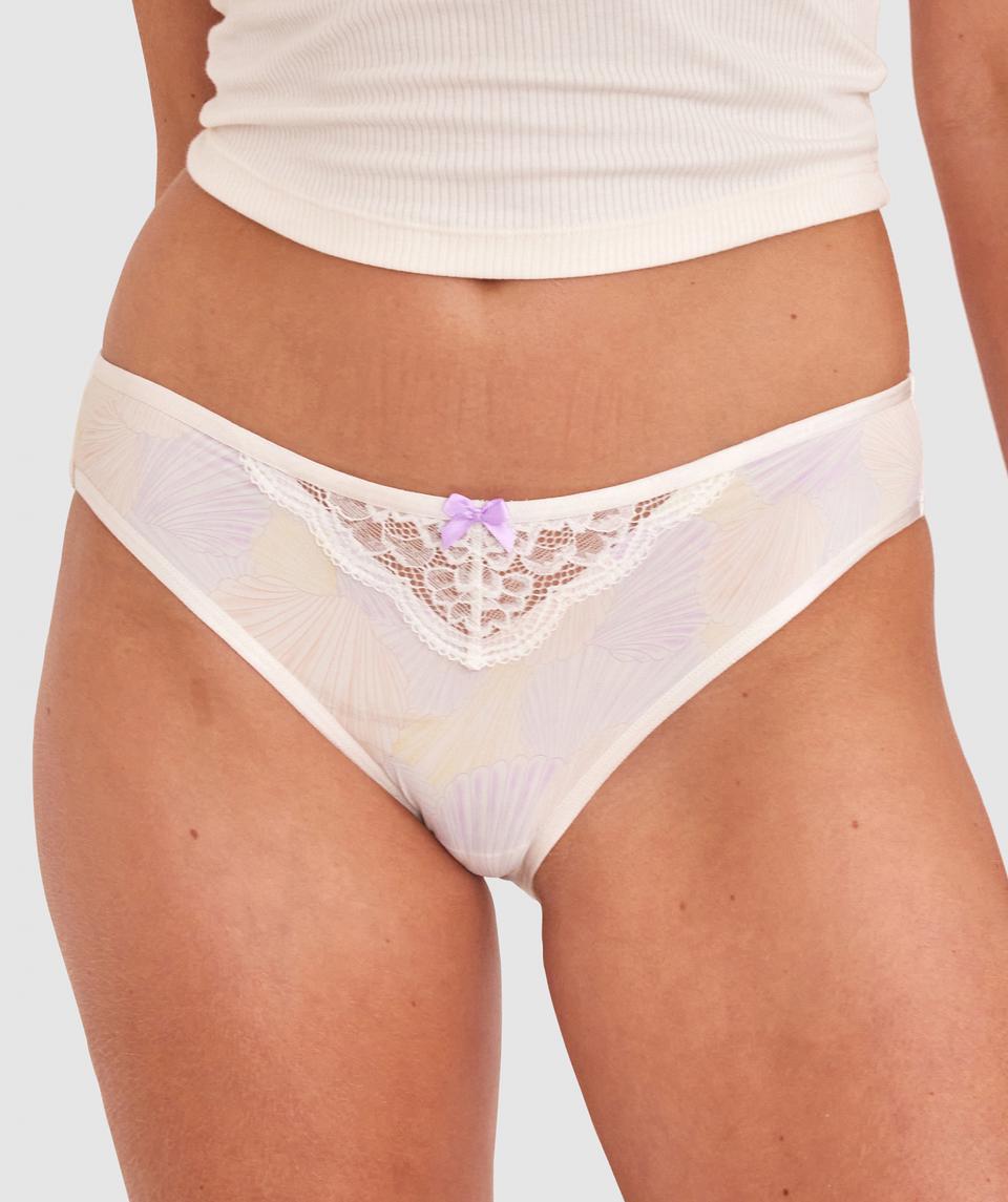 Jordan Bikini Knicker - Ivory/Print