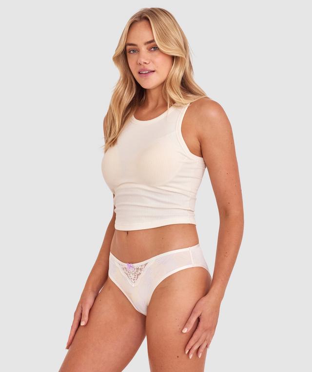 Jordan Bikini Knicker - Ivory/Print