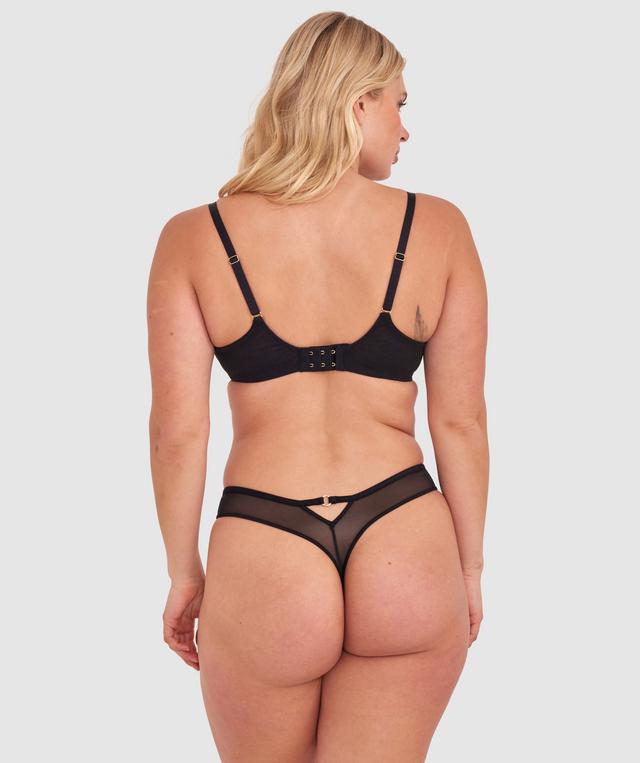 Sexy Basics High Leg G String - Black