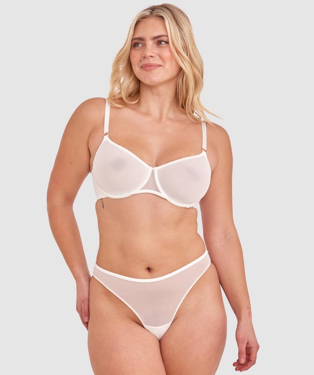 Sexy Basics High Leg G String - Ivory