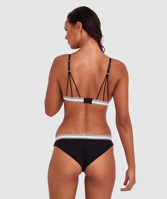 Time Out High Leg Brazilian Knicker - Black