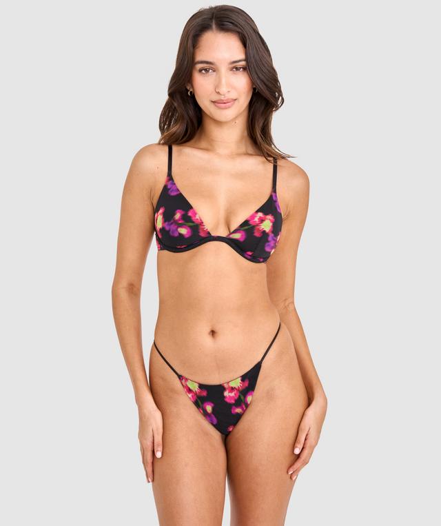 Made for Mesh High Leg G String - Floral Print
