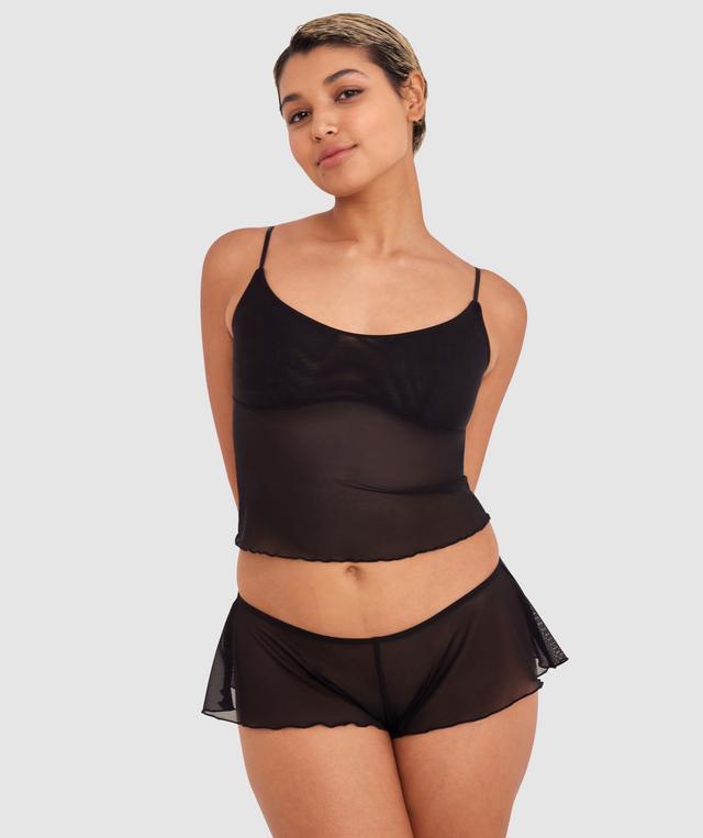 Made for Mesh French Knicker - Black