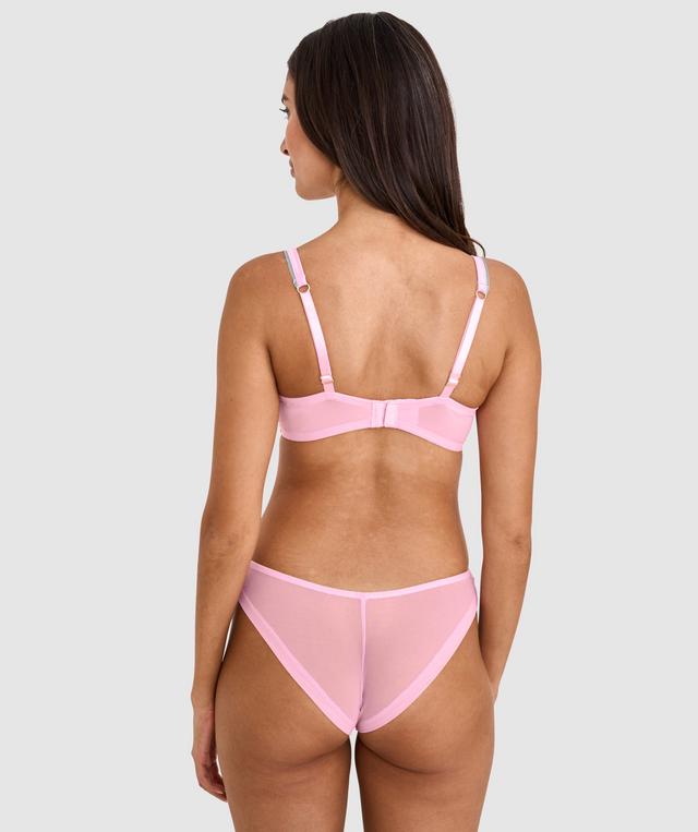 Enchanted Rosalia High Leg Brazilian Knicker - Pink