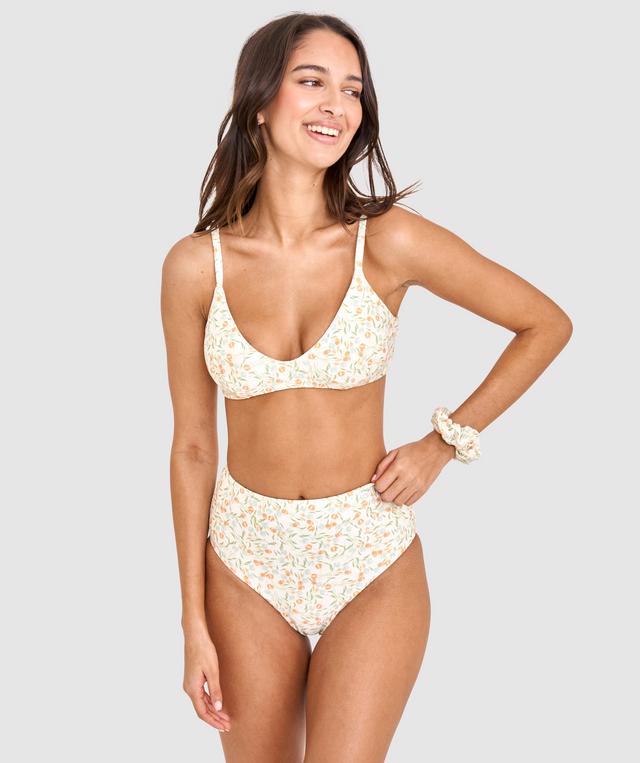 Alexandra High Waisted Bikini Bottom - Print Floral