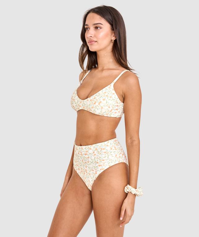 Alexandra High Waisted Bikini Bottom - Print Floral
