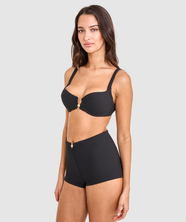 Athena Push Up Bikini Top - Black
