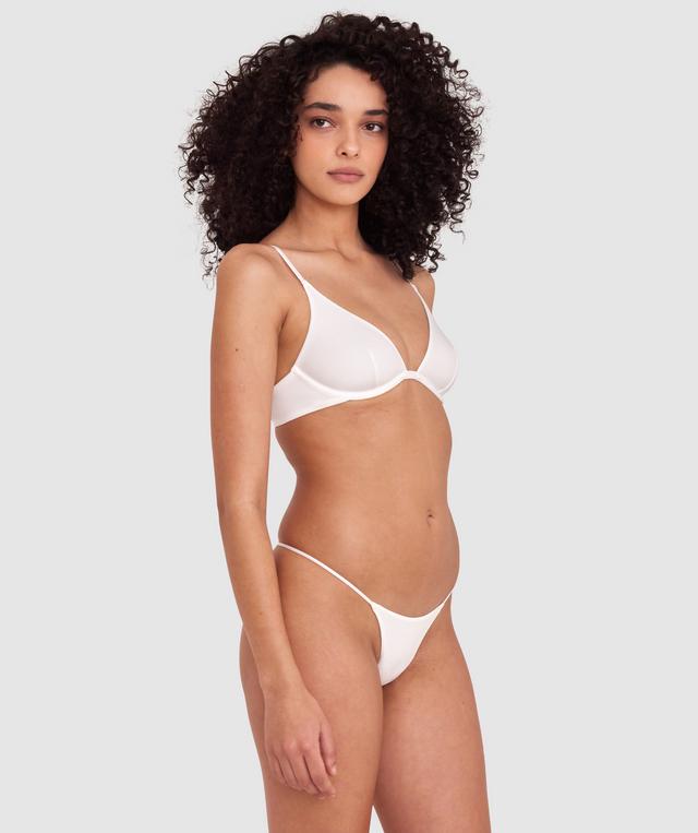 Made for Micro High Leg G String - Ivory