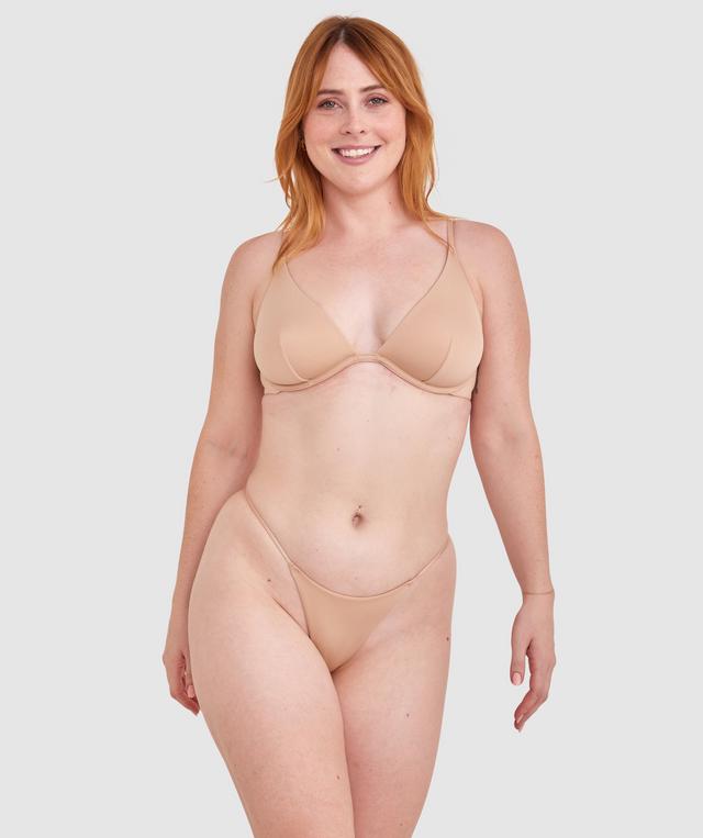 Made For Micro High Leg G String - Nude