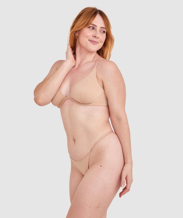 Made For Micro High Leg G String - Nude