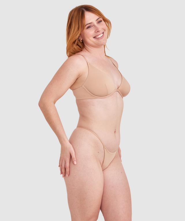 Made For Micro High Leg G String - Nude