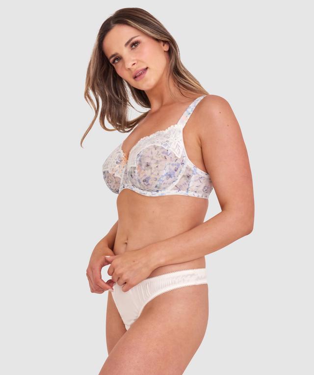 Sapphire Mesh Full Coverage Bra - Print Floral