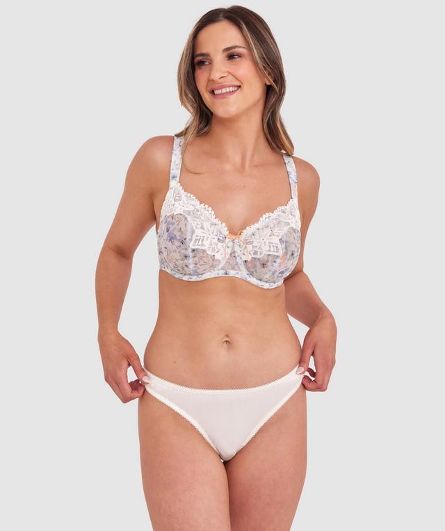 Sapphire Mesh Full Coverage Bra - Print Floral