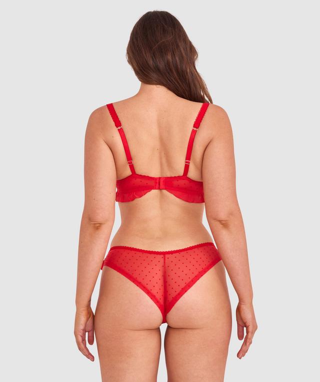 Enchanted Butterflies of Vienna Brazilian Knicker - Dark Red