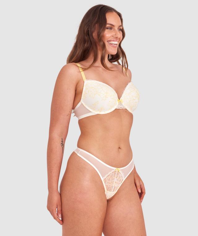 Dana High Leg G String - Ivory