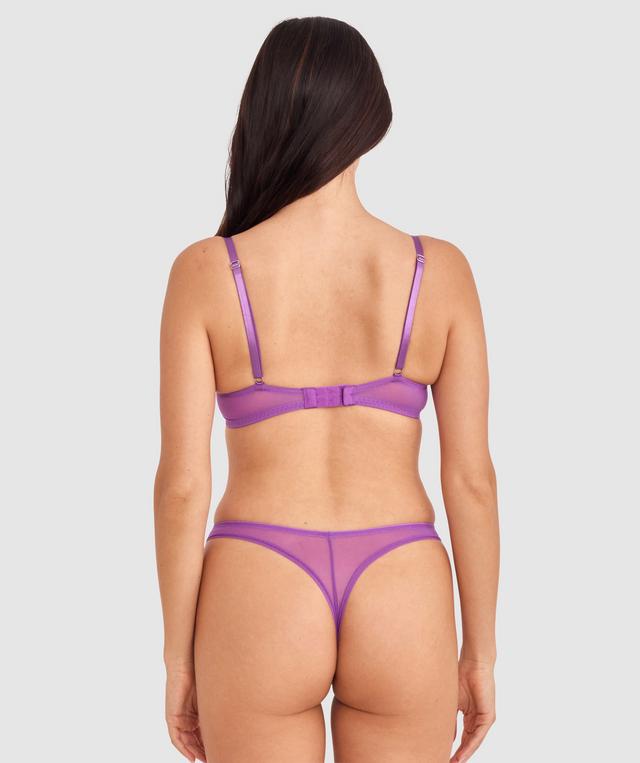 Dana High Leg G String - Purple