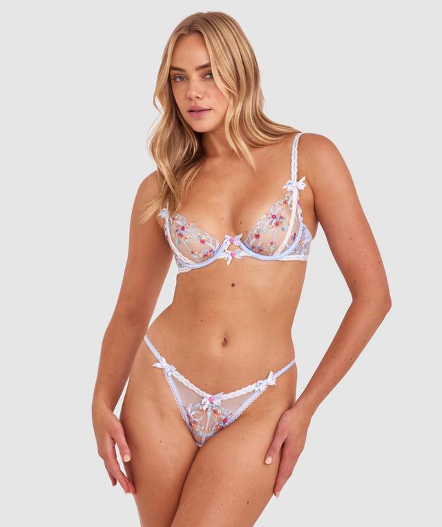 Enchanted Binding Love Unlined Bra - Sky Blue