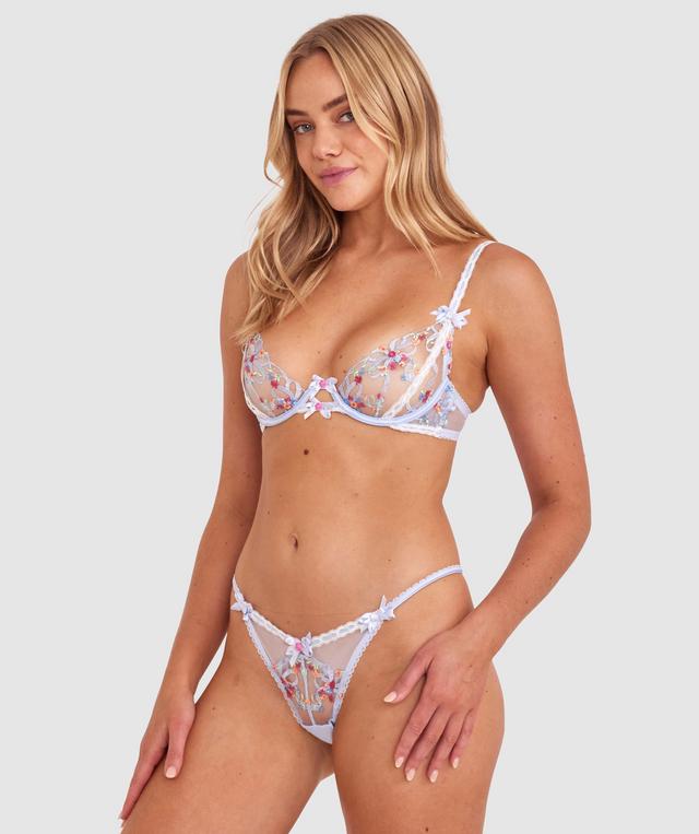 Enchanted Binding Love Unlined Bra - Sky Blue