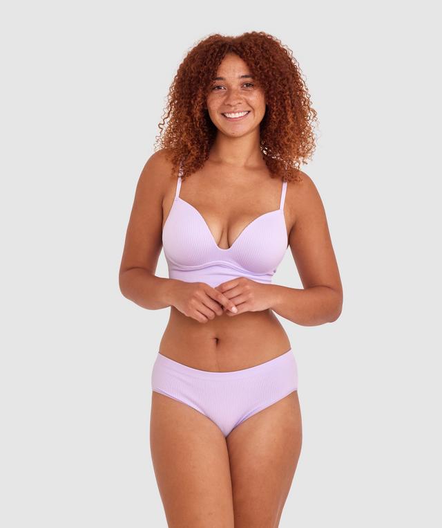 Rib Basics Shortie - Light Purple