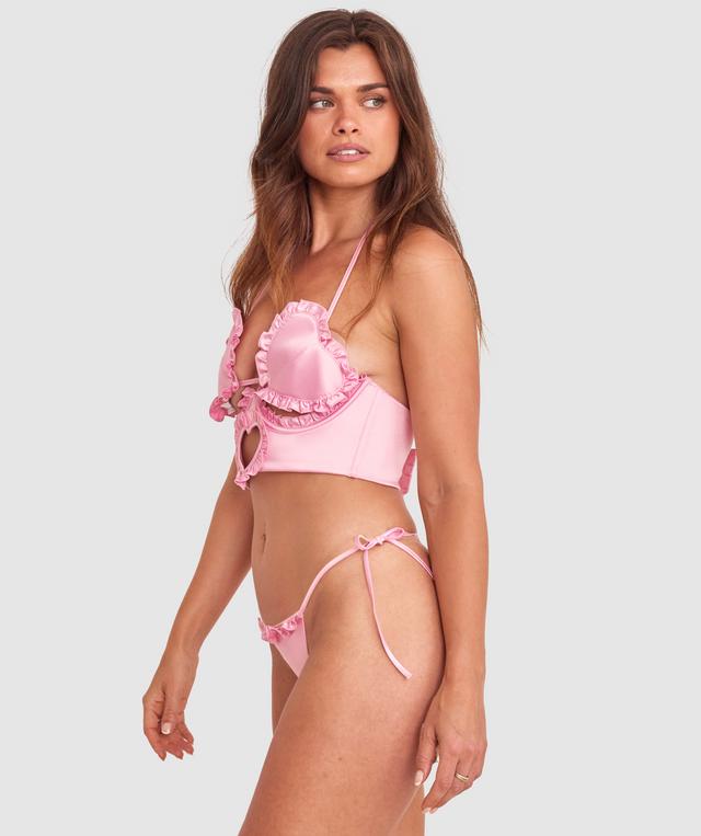 Night Games Heart To Get Underbust Corset - Light Pink