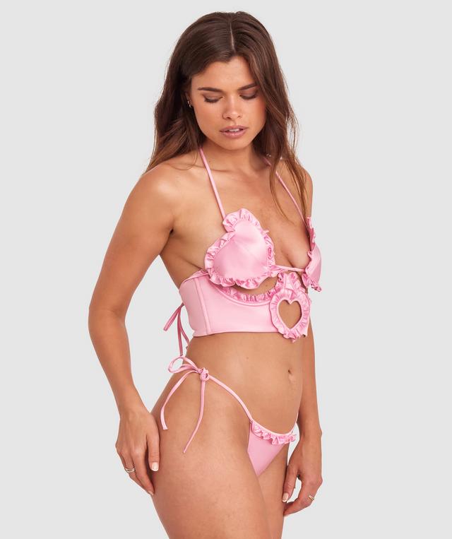 Night Games Heart To Get Underbust Corset - Light Pink