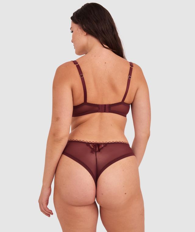 Enchanted Ode To Love High Leg Brazilian Knicker-Berry