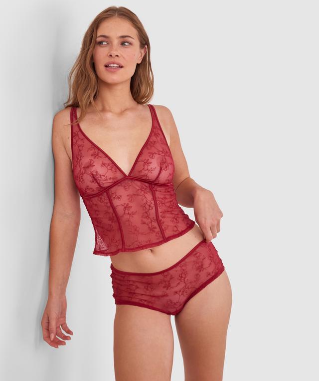 Night Games Fainthearted Mid Rise Shortie - Berry