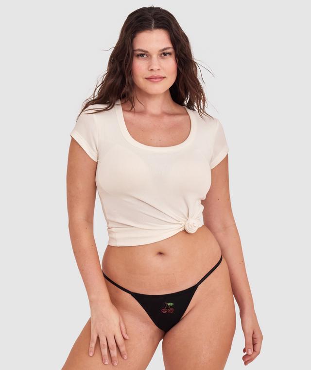 Night Games So Freshhh 3 Piece Knicker Set-Black