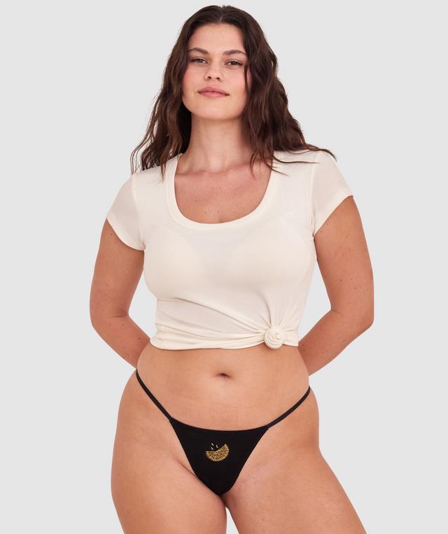 Night Games So Freshhh 3 Piece Knicker Set-Black